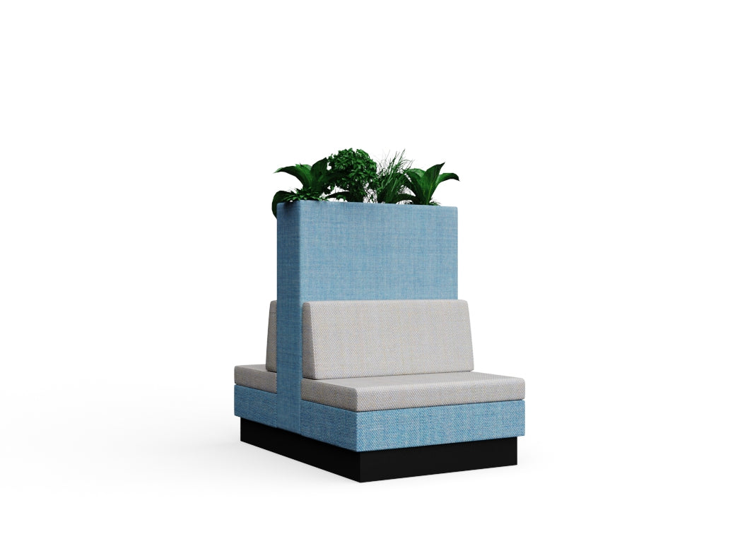 Cedric High Back to Back Plinth with Planter no Trim